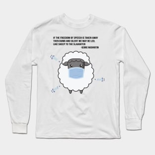 George Washington-sheep Long Sleeve T-Shirt